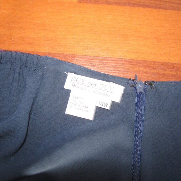 DUE per DUE Silk Print Skirt - Sz 14W - NEW - Picture 4 of 10